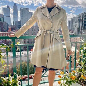 Piped Belted A-Line Macintosh Trench Coat | Ted Baker London